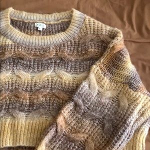 cropped orange sweater POL